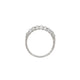 Top-down view of the Everlasting Oval Eternity Ring in 14k white gold, highlighting the half eternity oval diamond band.