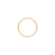 Top-down view of the Follow Your Heart Diamond Wedding Ring in 14k gold