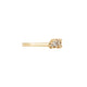 Side profile of the Follow Your Path Diamond Eternity Ring in 14k solid gold, showing the polished band and half eternity setting.