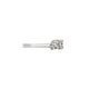 Side profile of the Follow Your Path Diamond Eternity Ring in 14k white gold, showing the polished band and half eternity setting.