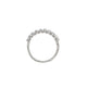 Top-down view of the Forever Diamond Eternity Ring in 14k white gold.