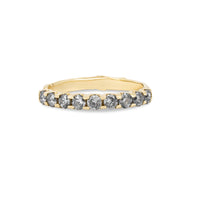 Forever Grey Diamond Eternity Ring - 14k Gold Twig Band