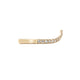 Side profile of the Future Awaits Arrow Diamond Eternity Ring in 14k solid gold, showing the polished band and half eternity setting.