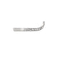 Side profile of the Future Awaits Arrow Diamond Eternity Ring in 14k white gold, showing the polished band and half eternity setting.