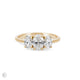 Thumbnail of Guiding Light Trilogy - Oval Diamond Engagement Ring 14k Gold