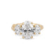 Guiding Light Trilogy - Oval Diamond Engagement Ring 14k Gold