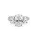 Guiding Light Trilogy - Oval Diamond Engagement Ring 14k White Gold