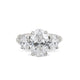 Guiding Light Trilogy - Oval Diamond Engagement Ring 14k White Gold