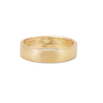 Thumbnail of Front view of the Hawthorn Bark Wide Wedding Band in 14k polished gold, featuring a wide, deeply textured bark finish.