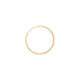 Top-down view of the Hawthorn Bark 4mm Men's Wedding Band in 14k polished gold, highlighting the continuous bark texture.