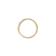 Top-down view of the Hawthorn Bark Men's Wide Wedding Band in 14k gold, highlighting the continuous bark texture.