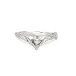 Thumbnail of Top-down view of the Hawthorn Lab-Grown Diamond Arrow Ring in 14k white gold.
