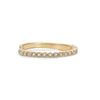 Thumbnail of Front view of the Hawthorn Diamond Eternity Ring in 14k solid gold, featuring a continuous line of diamonds set on a textured twig band.