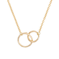 Thumbnail of Front view of the Hawthorn Twig Necklace in 14k gold, featuring a simple twig charm pendant.