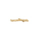 Side profile of the Hawthorn Twig Ring in 14k gold, highlighting the delicate, nature-inspired texture.