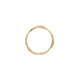 Top-down view of the Hawthorn Twig Ring in 14k gold, showcasing the continuous twig texture.