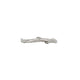Side profile of the Hawthorn Twig Ring in 14k white gold, highlighting the delicate, nature-inspired texture.