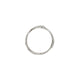 Top-down view of the Hawthorn Twig Ring in 14k white gold, showcasing the continuous twig texture.