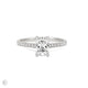 Front view of the Heritage Eternity Radiant Cut 1.5ct Diamond Engagement Ring in 14k white gold, featuring a radiant-cut diamond with an eternity-set band.
