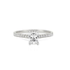Thumbnail of Front view of the Heritage Eternity Radiant Cut 1ct Diamond Engagement Ring in 14k white gold, featuring a radiant-cut diamond with an eternity-set band.