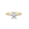 Thumbnail of Front view of the Heritage Eternity Radiant Cut 2ct Diamond Engagement Ring in 14k gold, featuring a radiant-cut diamond with an eternity-set band.