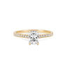 Thumbnail of Heritage - Radiant Cut Diamond Engagement Ring with Eternity Set Band 14k Gold