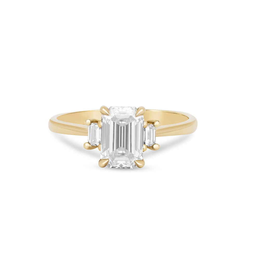 Hero 1.4ct Lab-Grown Diamond Engagement Ring - 14k Gold Polished Band