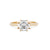 Hero - Radiant Cut Three Stone Diamond Engagement Ring 14k Gold