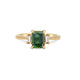 Thumbnail of Hero 1ct Green Tourmaline Ring - 14k Gold