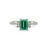 Thumbnail of Hero 1ct Green Tourmaline Ring - 14k White Gold