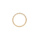 Top-down view of the Hero Eternity Baguette Diamond Ring in 14k gold, highlighting the continuous baguette diamond eternity band.
