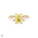 Thumbnail of Hero - Radiant Lab Grown Yellow Diamond Engagement Ring 14k Gold