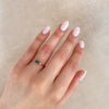 Thumbnail of Daydreamer Ring Marquise Emerald & Diamond Ring - 14k Polished White Gold