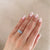 Guiding Light Trilogy - Oval Diamond Engagement Ring 14k White Gold