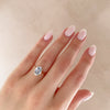 Thumbnail of Moonlight  - Oval Diamond Engagement Ring 14k White Gold