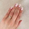 Thumbnail of North Star Lab Grown Diamond Tiny Signet Ring - 14k Gold