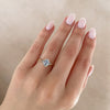 Thumbnail of Starlight - Oval Diamond Engagement Ring 14k White Gold