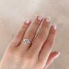 Thumbnail of You, Me & Magic - Round Cut Three Stone Engagement Ring 14k Gold