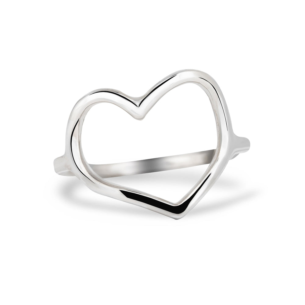 Sterling Silver Love Heart Ring