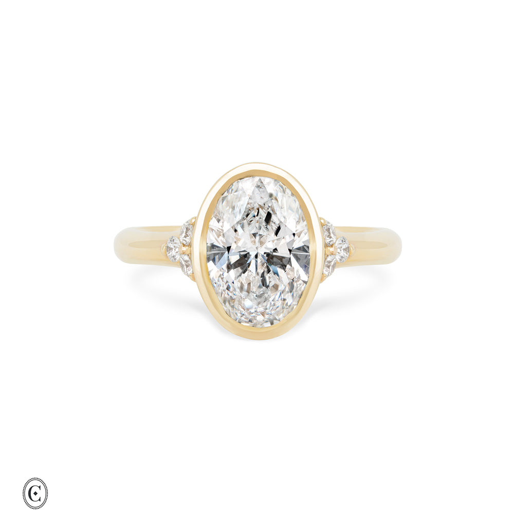 Love Letters - Bezel-Set Lab-Grown Diamond Engagement Ring