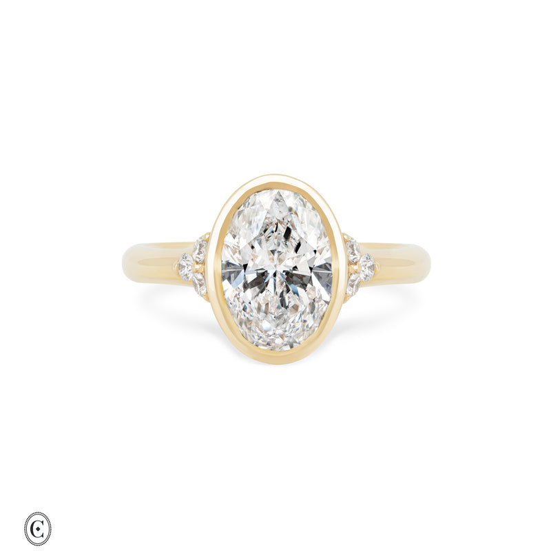 Love Letters - Bezel-Set Lab-Grown Diamond Engagement Ring
