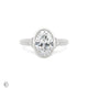 Thumbnail of Love Letters - Bezel-Set Lab-Grown Diamond Engagement Ring in 14k White Gold