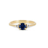 Thumbnail of Love is All 0.5ct Blue Sapphire Engagement Ring - 14k Gold Polished Band