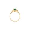 Thumbnail of Love is All 0.5ct Emerald Engagement Ring - 14k Gold Polished Band