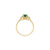 Love is All 0.5ct Emerald Engagement Ring - 14k Gold Polished Band