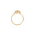 Love is All 0.5ct Grey Diamond Engagement Ring - 14k Gold Twig Band