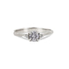 Thumbnail of Love is All 0.5ct Grey Diamond Engagement Ring - 14k White Gold Twig Band