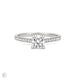 Thumbnail of Love’s Life - Eternity Cushion Cut Diamond Engagement Ring 14k White Gold