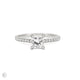 Thumbnail of Love’s Life - Eternity Princess Cut Diamond Engagement Ring 14k White Gold