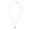 Thumbnail of Midi Disc Necklace - 14k White Gold Initial Letter - One Disc